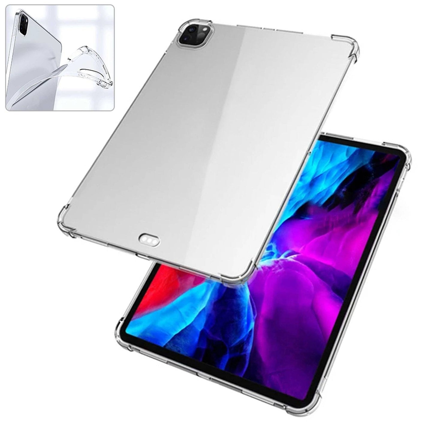 For iPad Pro 2024 13-inch Shockproof Crystal Clear TPU Back Case Slim Cover