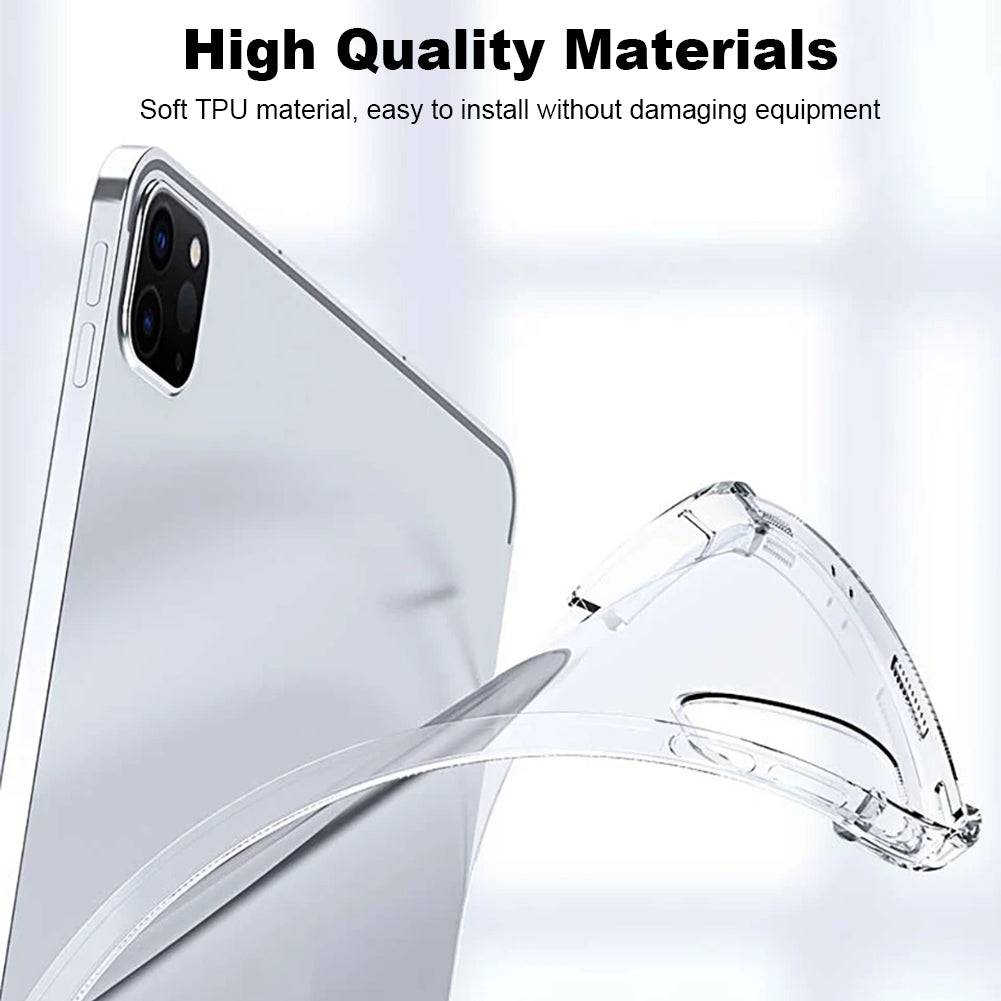 For iPad Pro 2024 11 inch Shockproof Crystal Clear TPU Back Case Slim Cover