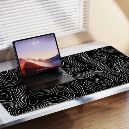 Abstract Line Large Gaming E-sports Computer Oversized Extended Thickened Mouse Pad, Desktop Mat Desk Pad, Non-slip Mouse Pad