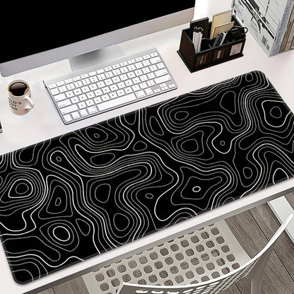 Abstract Line Large Gaming E-sports Computer Oversized Extended Thickened Mouse Pad, Desktop Mat Desk Pad, Non-slip Mouse Pad