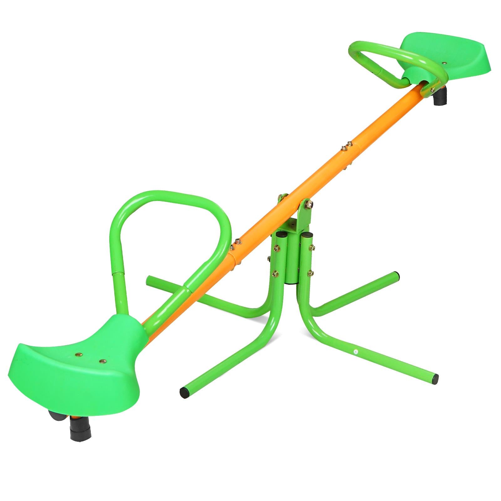 360 Degree Rotation Outdoor Kids Spinning Seesaw Sit and Spin Teeter Totter Outdoor Playground Equipment Swivel Teeter Totter for Backyard MLNshops]