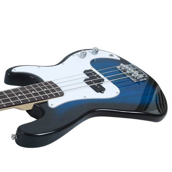 GP Guitar Bass Stereo Bag Strap Pick Cable Wrench Tool Blue