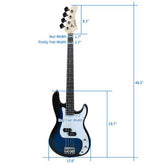 GP Guitar Bass Stereo Bag Strap Pick Cable Wrench Tool Blue