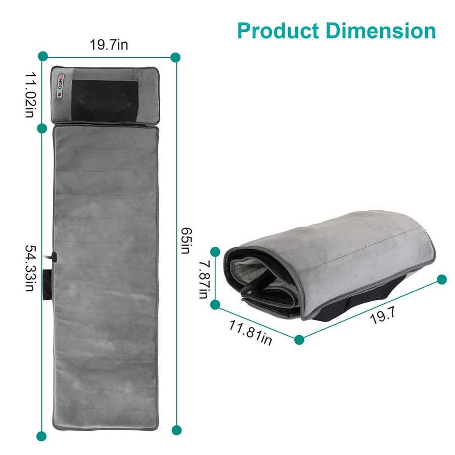 Full Body Massage Mat with Heat - Therapeutic Massage