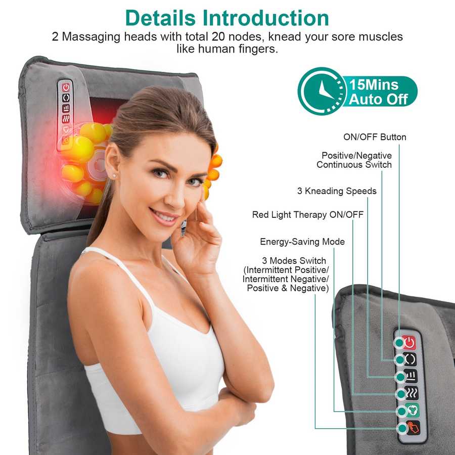 Full Body Massage Mat with Heat - Therapeutic Massage