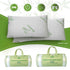 Memory foam pillow with bamboo cover