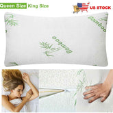Bamboo pillow in travel bag