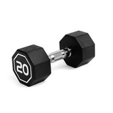 Black dumbbell with &