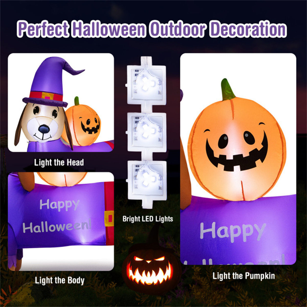 5 foot-long inflatable Halloween decoration MLNshops]