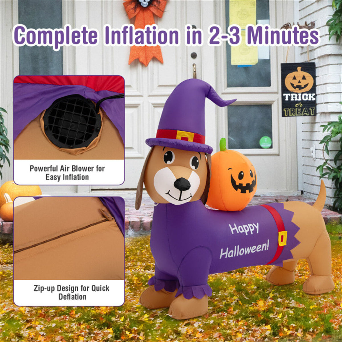 5 foot-long inflatable Halloween decoration MLNshops]