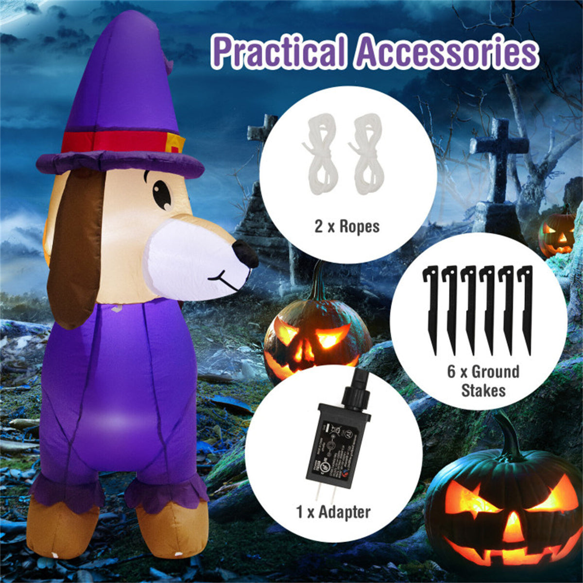 5 foot-long inflatable Halloween decoration MLNshops]