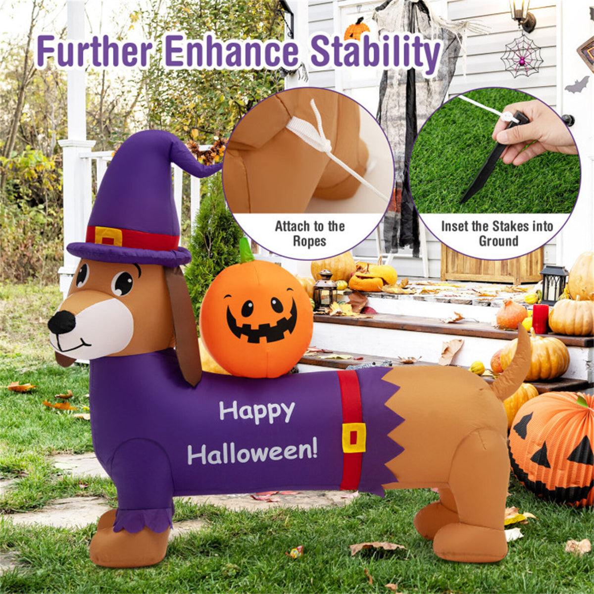 5 foot-long inflatable Halloween decoration MLNshops]