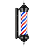 Wall-mounted barber pole LED sign for barbershops