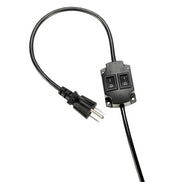 Power cord and switch for barber shop LED sign light