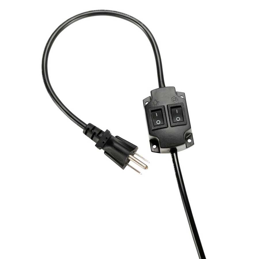 Power cord and switch for barber shop LED sign light