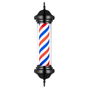 Barbershop LED sign light with traditional barber pole design
