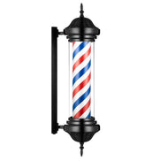 Barber shop LED sign light with classic barber pole design