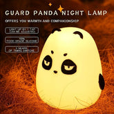 Panda silicone night light made of food-grade silicone with tap control and timer