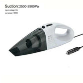 HEPA Air Purifier Dust Collector vacuum cleaner with 2500–2900Pa suction power and 12V input, ideal for cleaner air in home or car.
