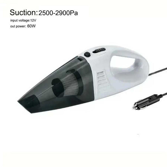 HEPA Air Purifier Dust Collector vacuum cleaner with 2500–2900Pa suction power and 12V input, ideal for cleaner air in home or car.