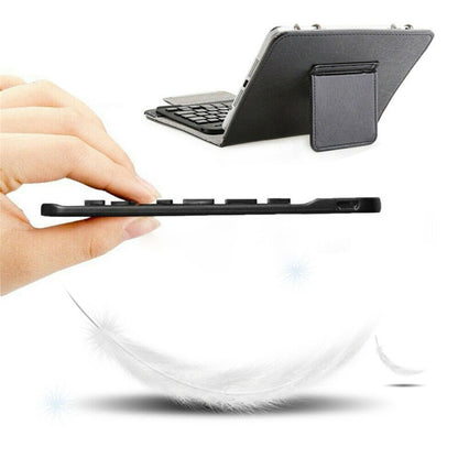 For Universal Android Tablets 10.1/10.5 Tablet Bluetooth Keyboard Case Cover[Black, Fits 10/10.1/10.5 Inch Tablet]