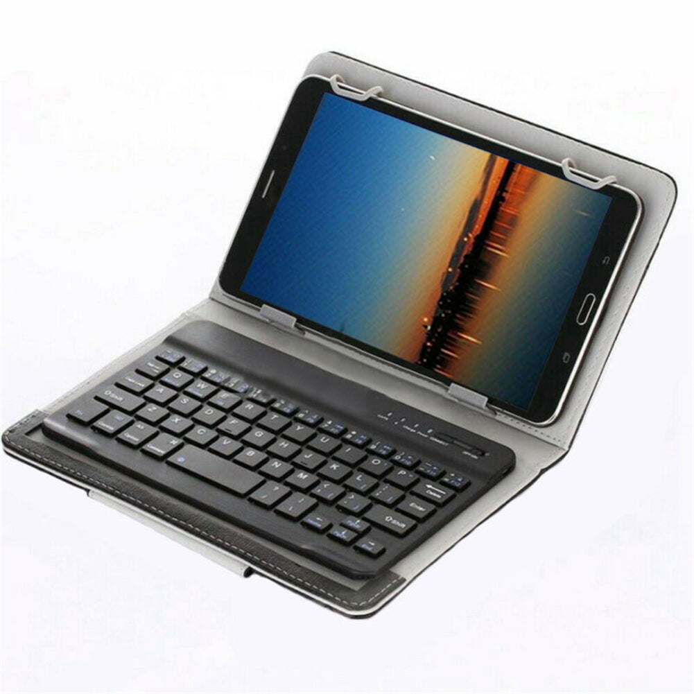 For Universal Android Tablets 10.1/10.5 Tablet Bluetooth Keyboard Case Cover[Black, Fits 10/10.1/10.5 Inch Tablet]