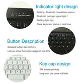 For Universal Android Tablets 10.1/10.5 Tablet Bluetooth Keyboard Case Cover[Black, Fits 10/10.1/10.5 Inch Tablet]