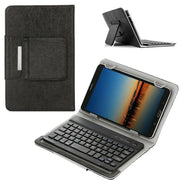 For Universal Android Tablets 10.1/10.5 Tablet Bluetooth Keyboard Case Cover[Black, Fits 10/10.1/10.5 Inch Tablet]