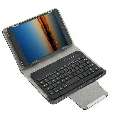 For Universal Android Tablets 10.1/10.5 Tablet Bluetooth Keyboard Case Cover[Black, Fits 10/10.1/10.5 Inch Tablet]