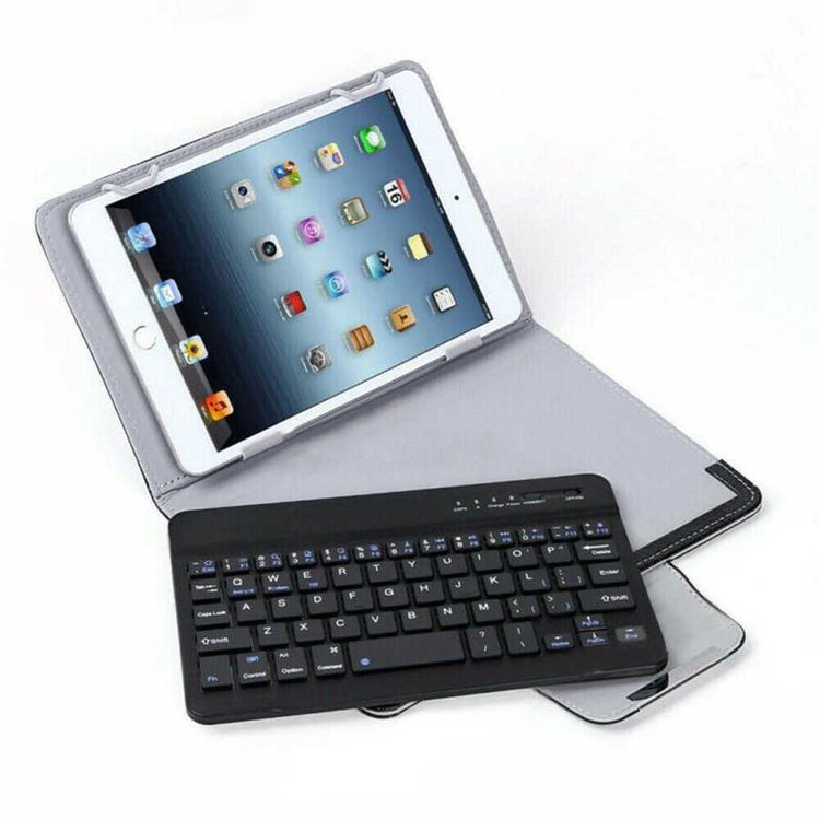For Universal Android Tablets 10.1/10.5 Tablet Bluetooth Keyboard Case Cover[Black, Fits 10/10.1/10.5 Inch Tablet]