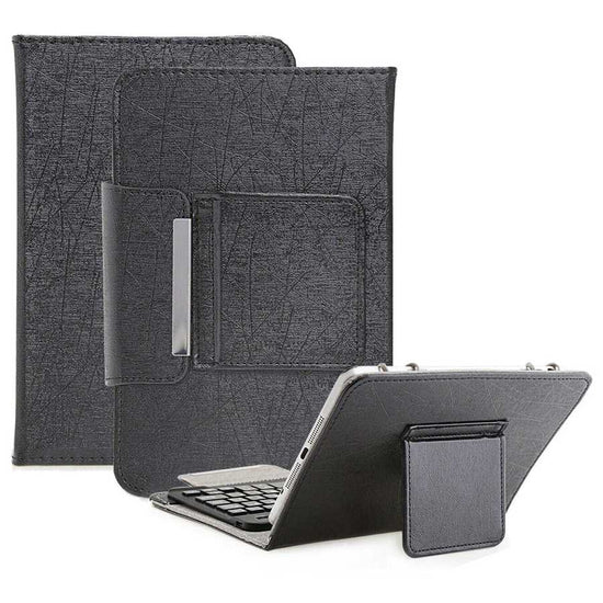 For Universal Android Tablets 10.1/10.5 Tablet Bluetooth Keyboard Case Cover[Black, Fits 10/10.1/10.5 Inch Tablet] Default Title