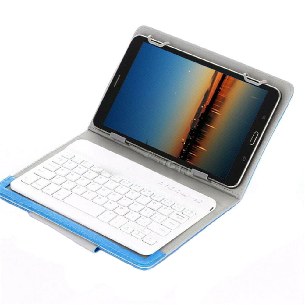 For Universal Android Tablets 10.1/10.5 Tablet Bluetooth Keyboard Case Cover[Blue, Fits 10/10.1/10.5 Inch Tablet]