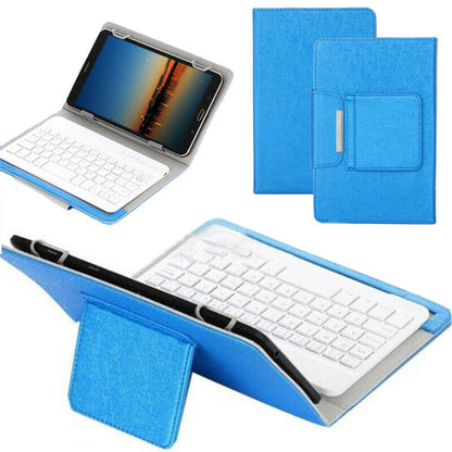 For Universal Android Tablets 10.1/10.5 Tablet Bluetooth Keyboard Case Cover[Blue, Fits 10/10.1/10.5 Inch Tablet]