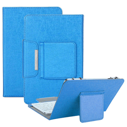 For Universal Android Tablets 10.1/10.5 Tablet Bluetooth Keyboard Case Cover[Blue, Fits 10/10.1/10.5 Inch Tablet]