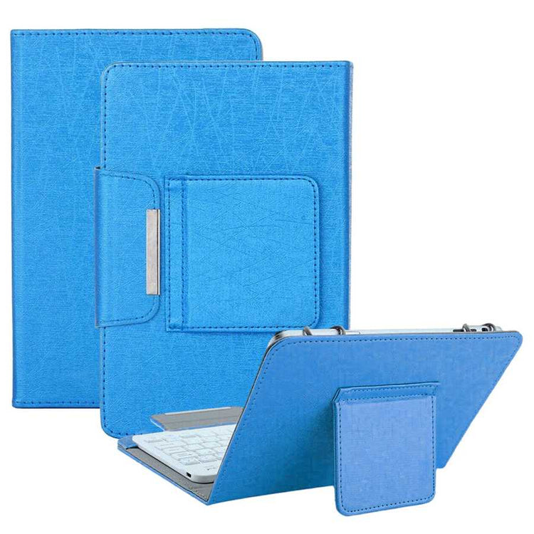 For Universal Android Tablets 10.1/10.5 Tablet Bluetooth Keyboard Case Cover[Blue, Fits 10/10.1/10.5 Inch Tablet]