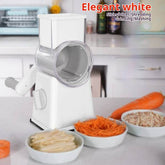 Premium Multi-Purpose Vegetable Chopper - Slices, grinds, chops, and julienne fruits without much effort - Includes container, interchangeable blades