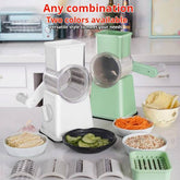 Premium Multi-Purpose Vegetable Chopper - Slices, grinds, chops, and julienne fruits without much effort - Includes container, interchangeable blades