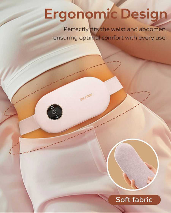 Ergonomic design of portable heating pad with adjustable belt