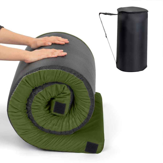 75-inch Green Camping Sleeping Mat for Versatile Use