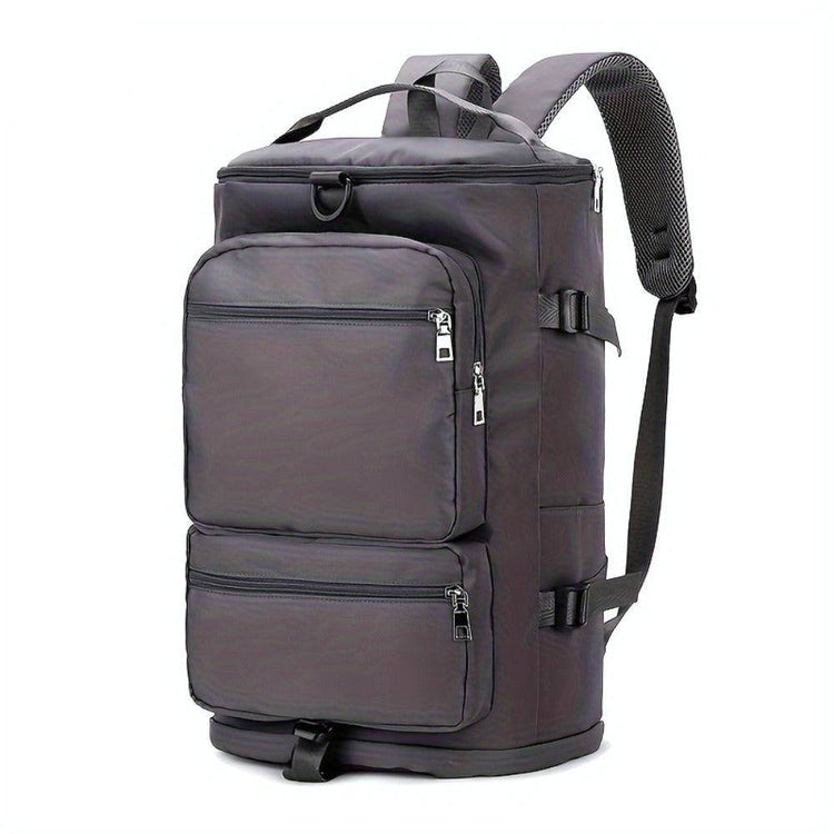 Large Capacity Waterproof Duffel Bag with Dry-Wet Separation, Shoe Compartment, and Adjustable Shoulder Strap for Travel, Sports, and Fitness. Brow Default Title