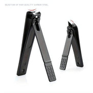 10-Piece Travel-Ready Black Nail Clippers Kit – Top-Rated Grooming Set with Professional Cuticle Nippers & Clippers