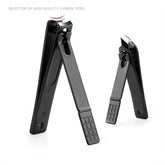 10-Piece Travel-Ready Black Nail Clippers Kit – Top-Rated Grooming Set with Professional Cuticle Nippers & Clippers