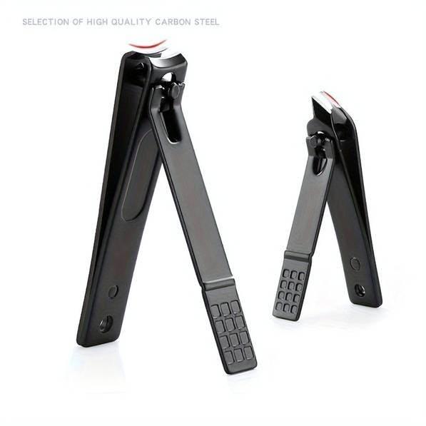 10-Piece Travel-Ready Black Nail Clippers Kit – Top-Rated Grooming Set with Professional Cuticle Nippers & Clippers