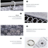 3D Pebble Pattern Shower Curtain Liner – Heavy-Duty PEVA Material with Magnets, 71x71 Inches, Perfect for Shower Stalls & Bathtubs