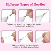 2 PCS Top-Rated Skin Tag Repair Kit - Portable, User-Friendly, USB Charging with Adjustable LCD & 12 Replaceable Needles