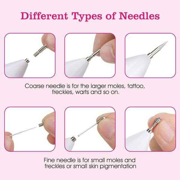 2 PCS Top-Rated Skin Tag Repair Kit - Portable, User-Friendly, USB Charging with Adjustable LCD & 12 Replaceable Needles