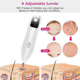 2 PCS Top-Rated Skin Tag Repair Kit - Portable, User-Friendly, USB Charging with Adjustable LCD & 12 Replaceable Needles