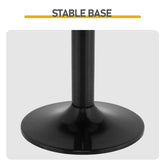 Black stable base with text &