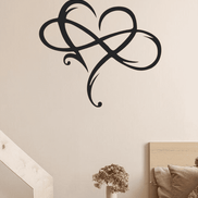Eternal Love Heart Metal Wall Decor