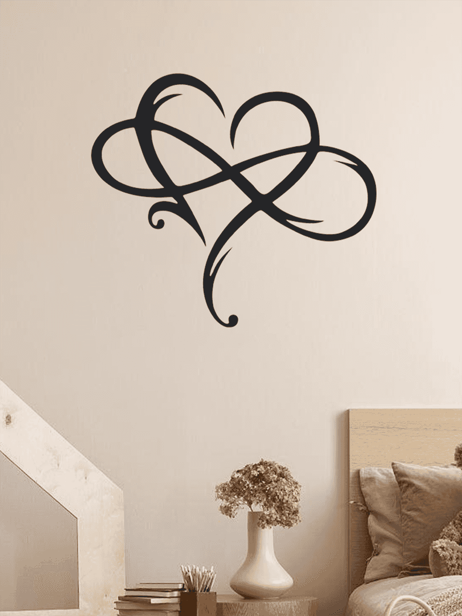 Eternal Love Heart Metal Wall Decor